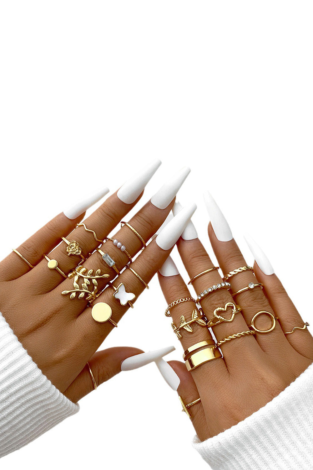 24-piece Gold Plated Ring set