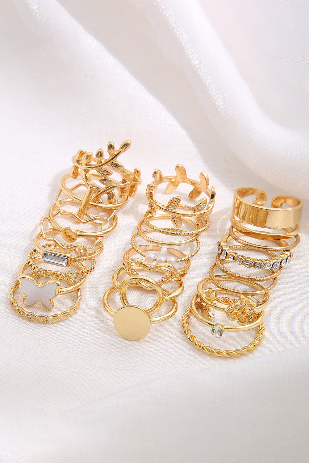 24-piece Gold Plated Ring set