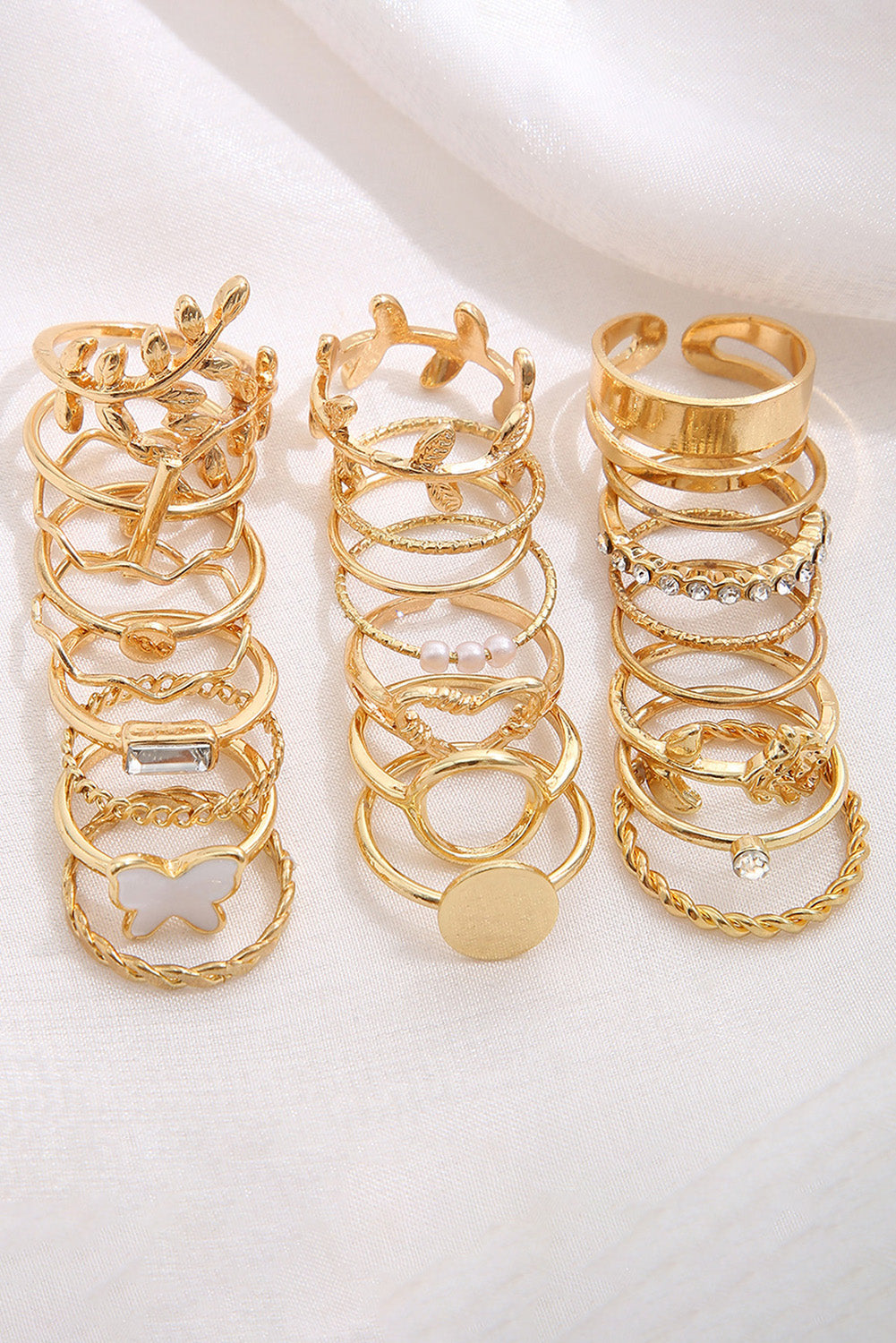 24-piece Gold Plated Ring set