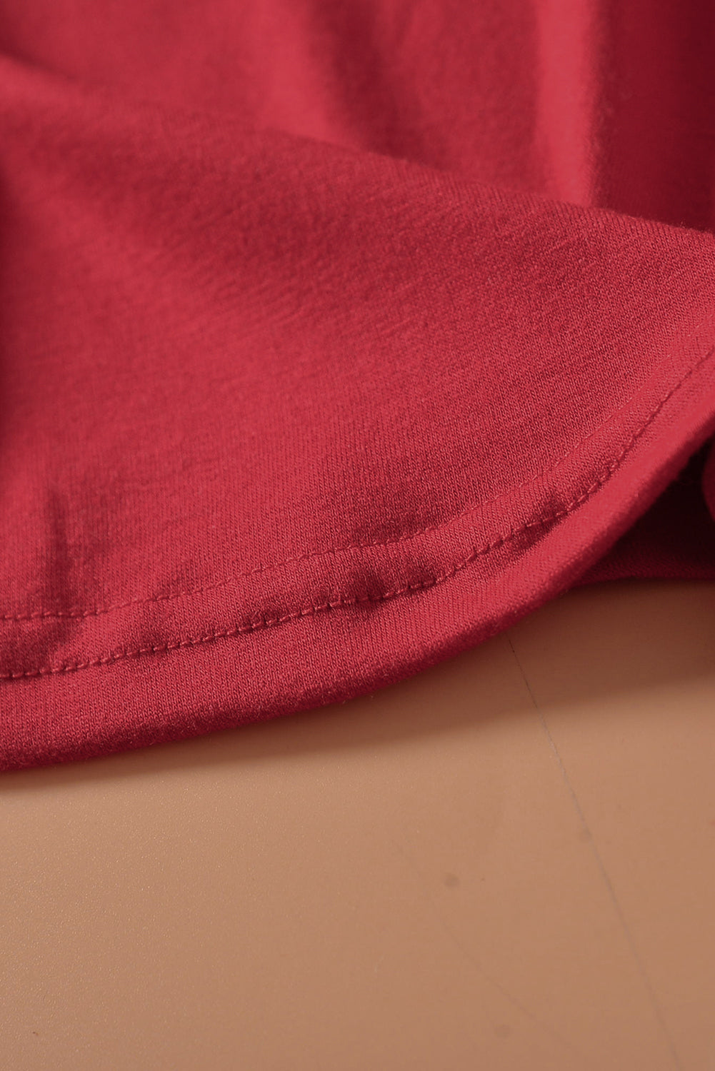 Red Striped Animal Print Color block Long Sleeve Top