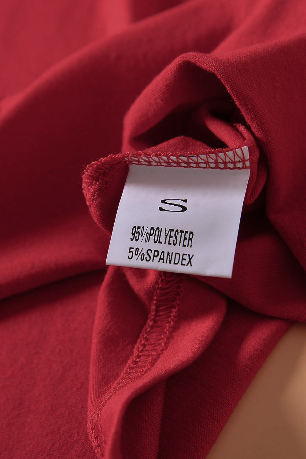 Red Striped Animal Print Color block Long Sleeve Top