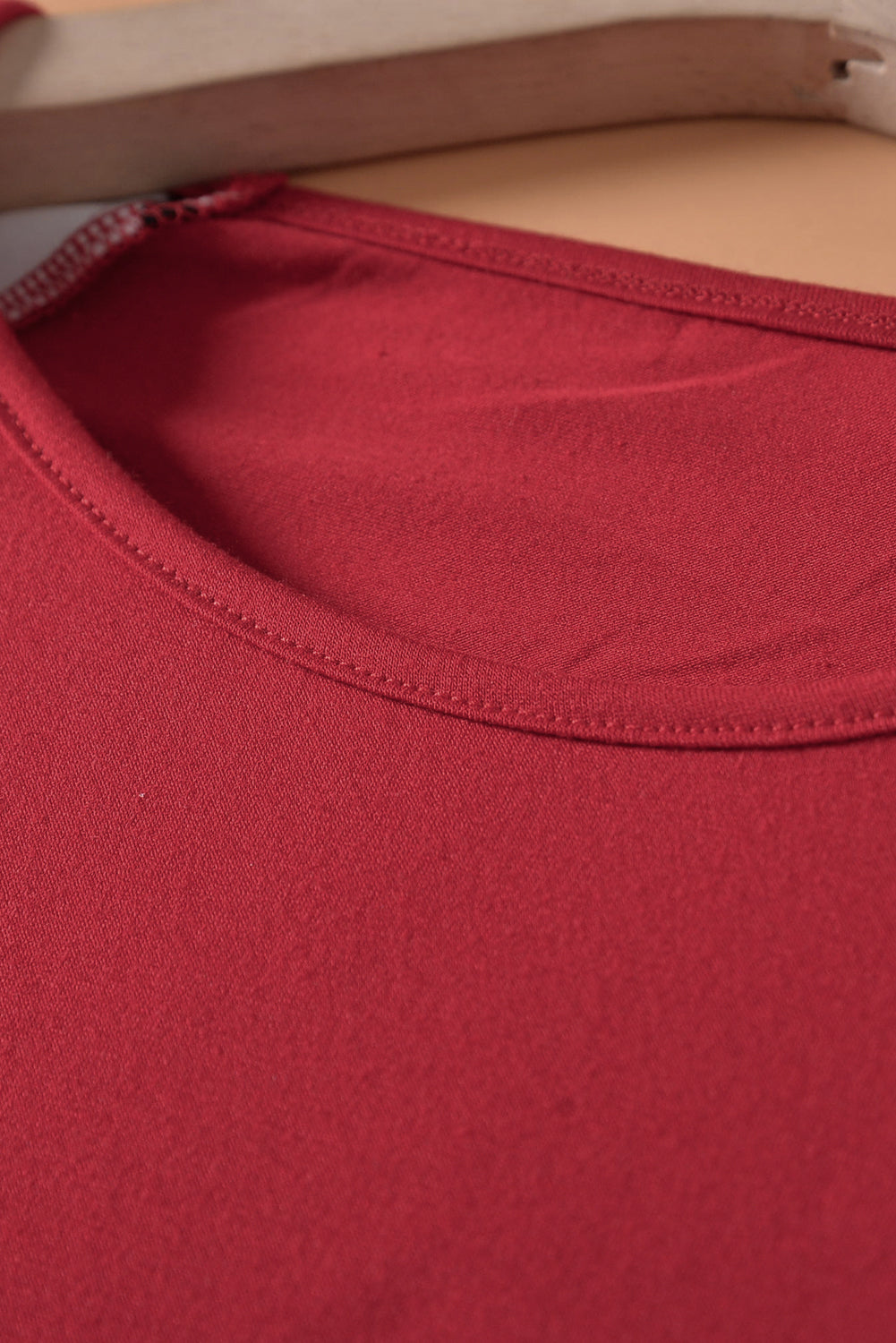 Red Striped Animal Print Color block Long Sleeve Top