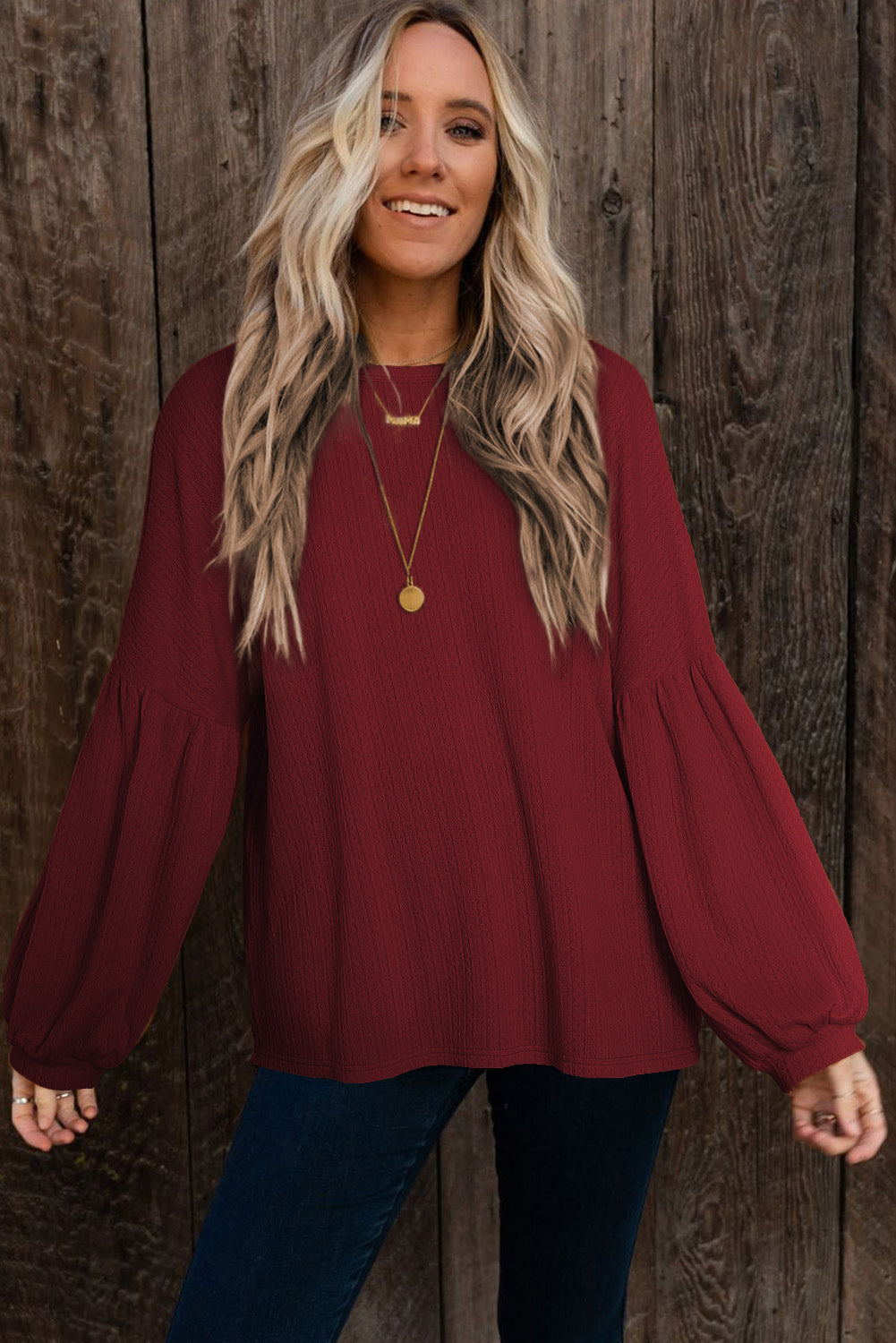 Puffy Long Sleeve Top