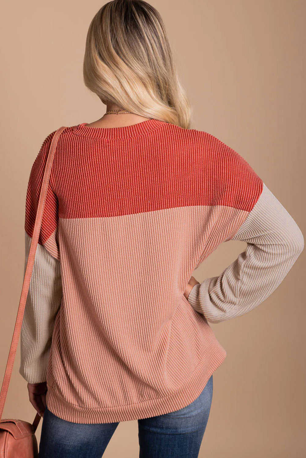 Color Block Pullover Top