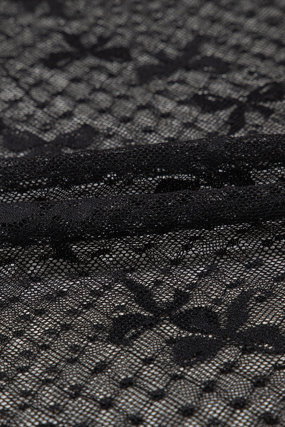 Bow Knot Dotted Mesh Blouse