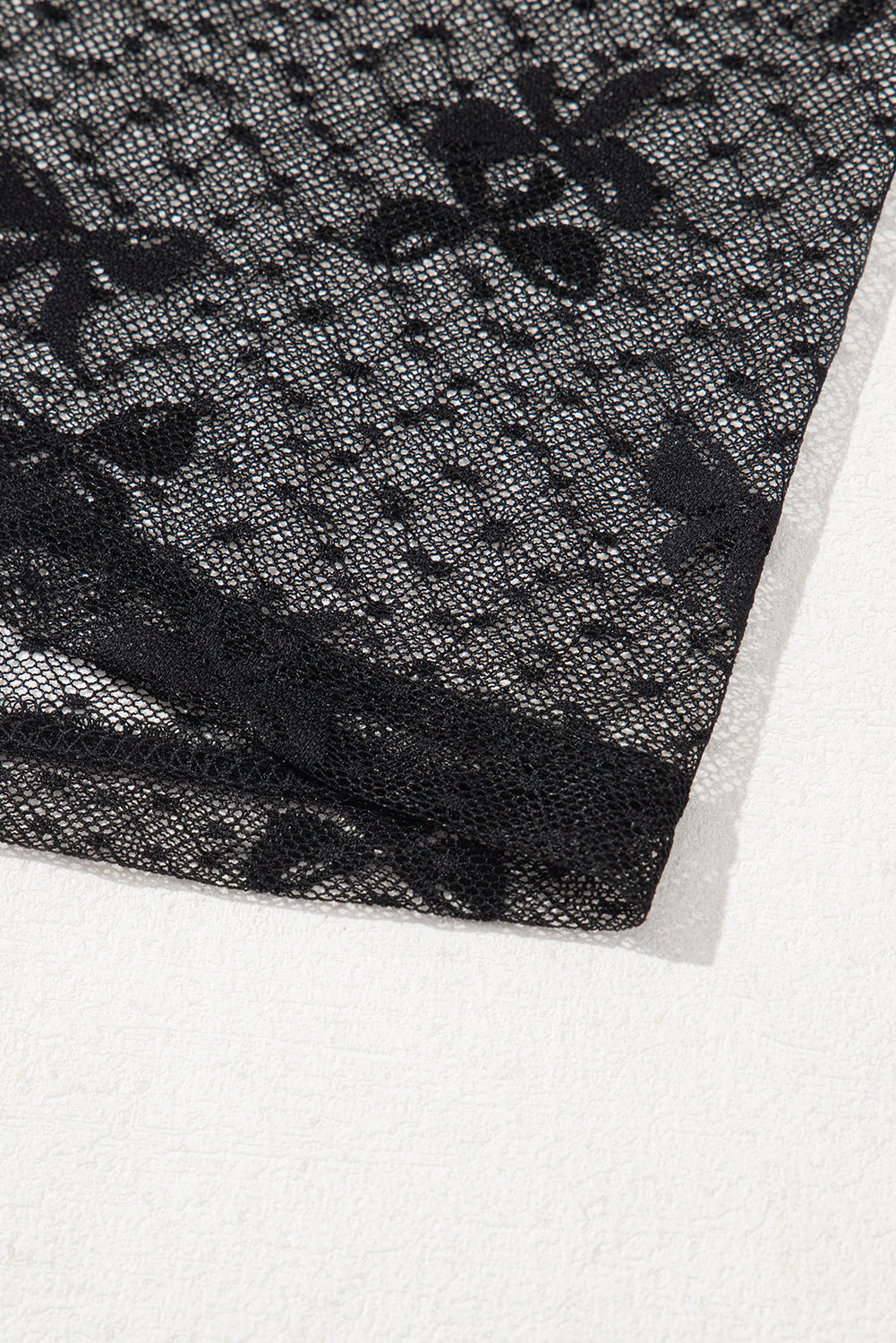 Bow Knot Dotted Mesh Blouse