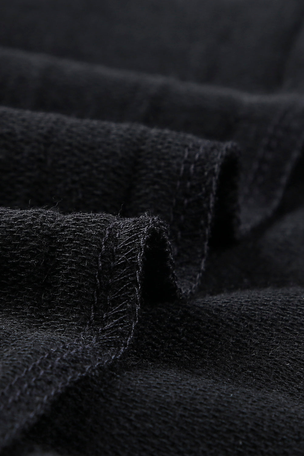 Leopard Insert Black Sweatshirt