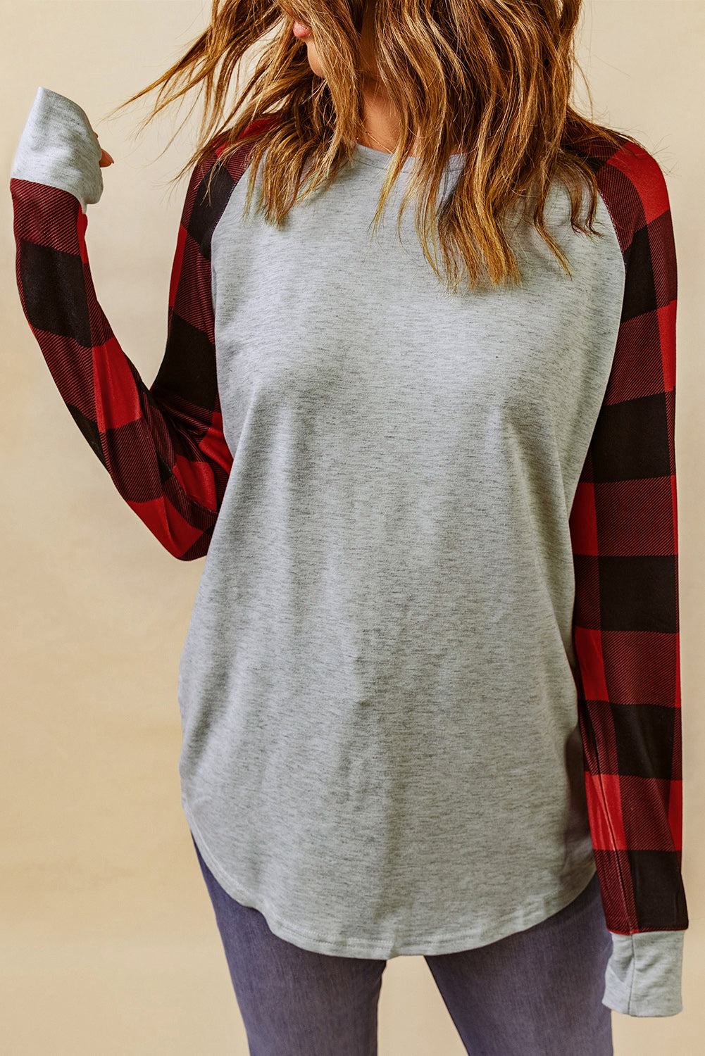 Buffalo Plaid Long Sleeve Top