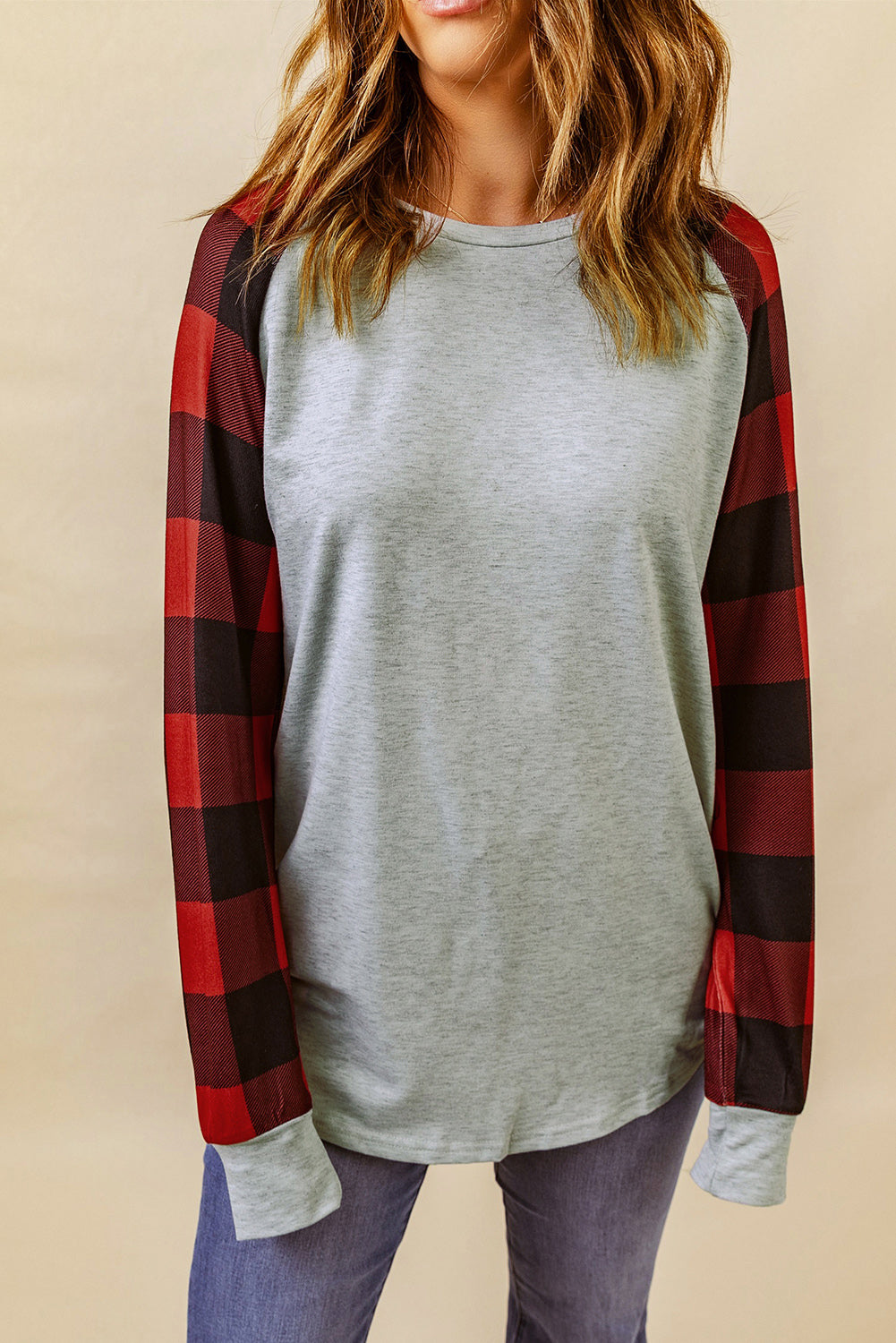 Buffalo Plaid Long Sleeve Top