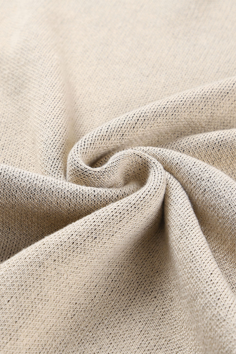 Tan Leopard High Neck Side Slit Oversized Sweater