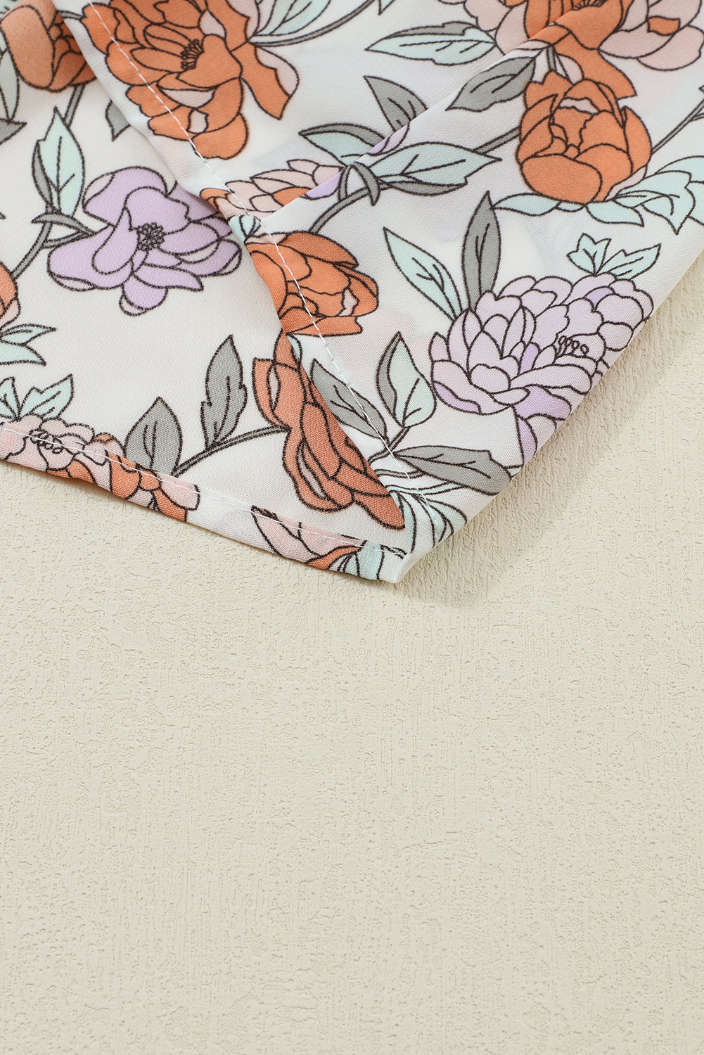 Floral Long Sleeve Pocketed Dress