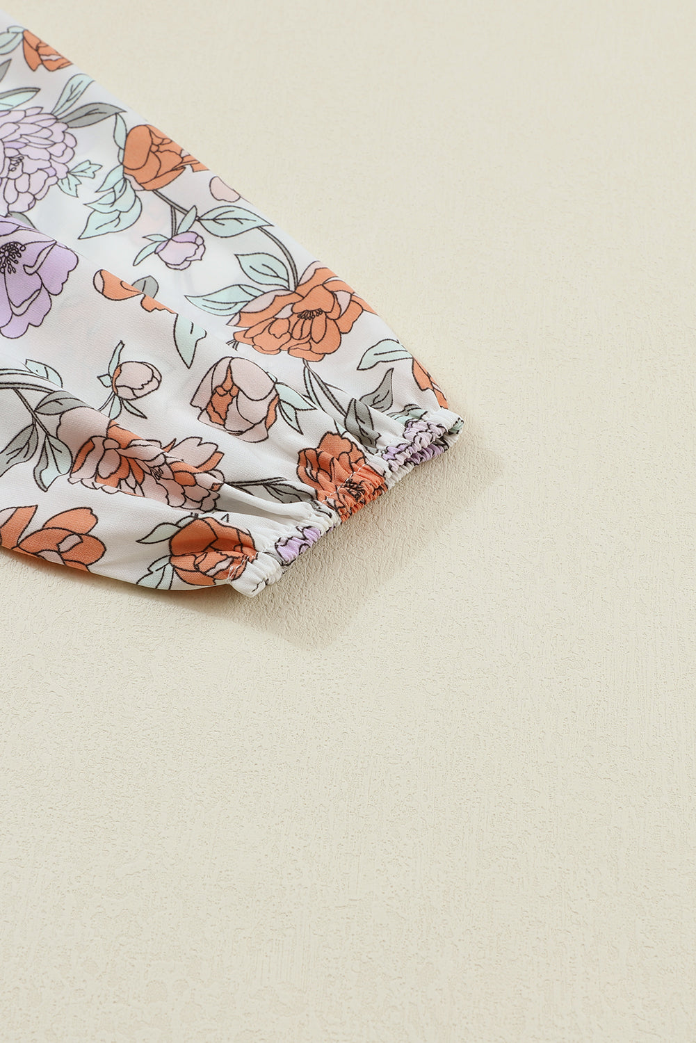 Floral Long Sleeve Pocketed Dress