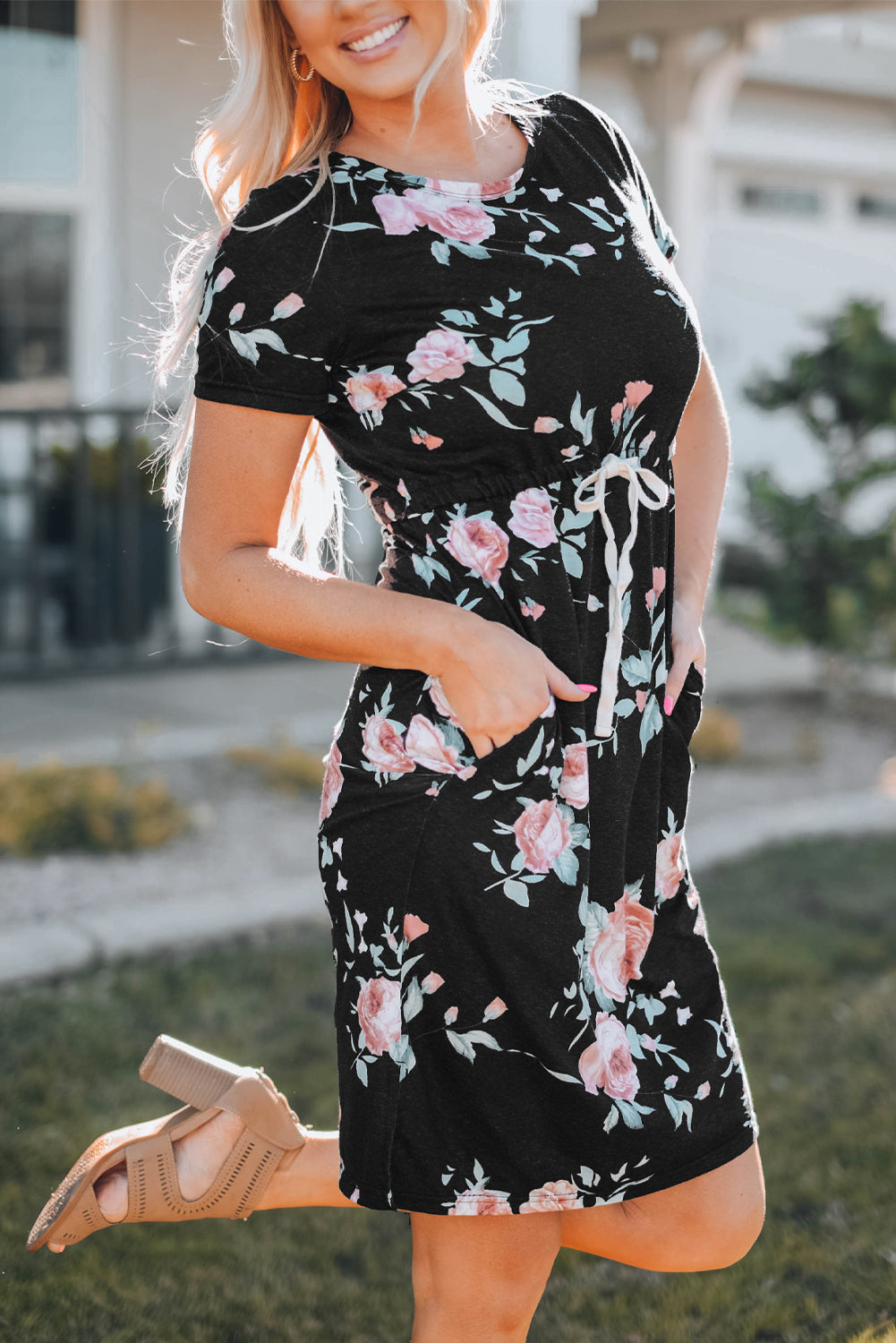 Midi Casual Floral Dress