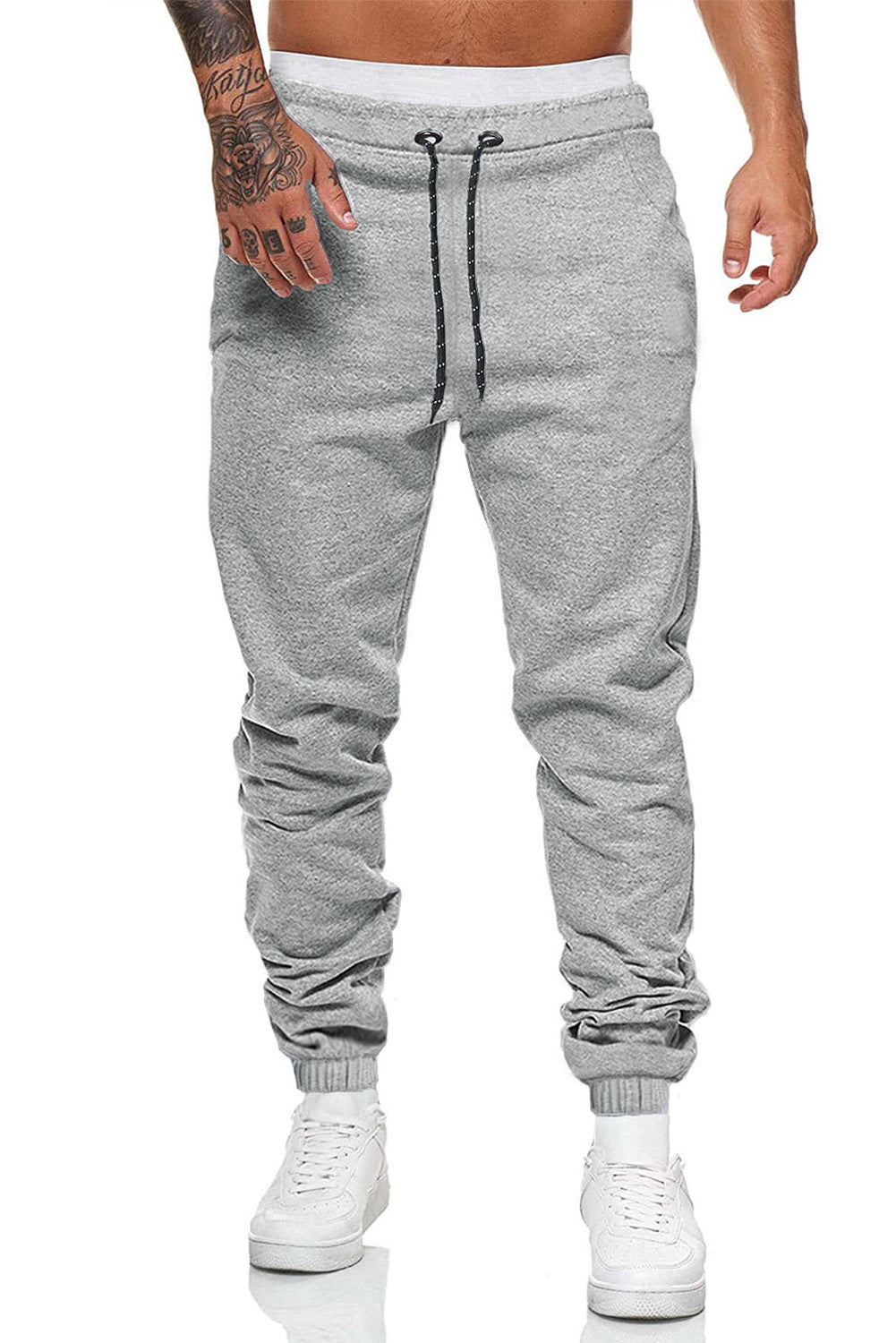 Drawstring Elastic Waist Joggers