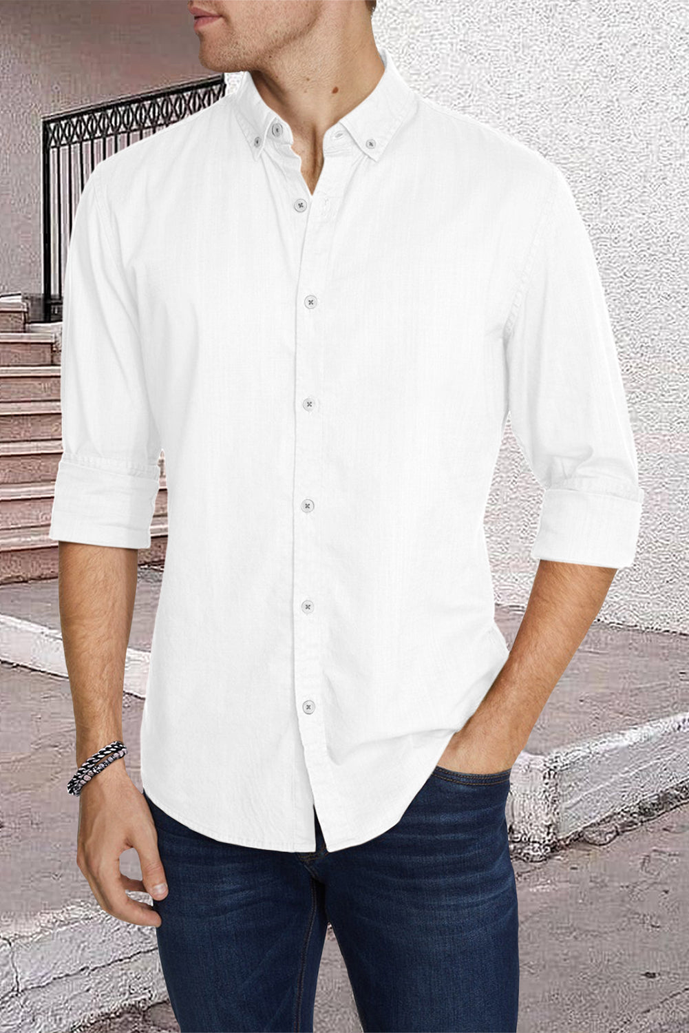 100% Cotton Regular Fit Button Down Shirt