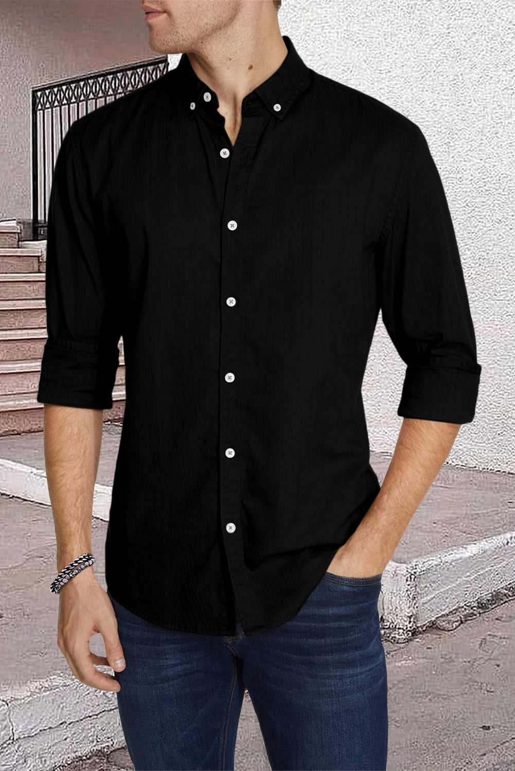 100% Cotton Regular Fit Button Down Shirt